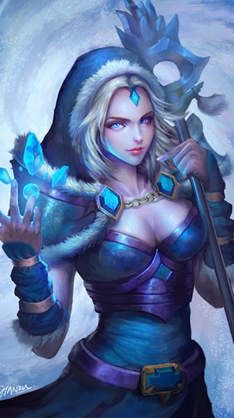 DOTA 2 Magic Crystal Maiden Rylai Mage Staff 518634 480x854