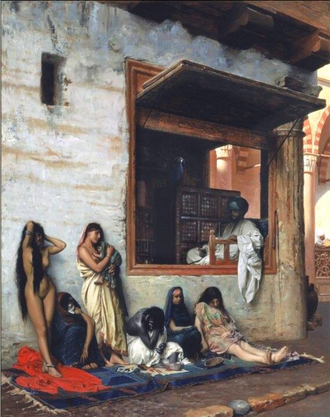Painting concubines slave Trade Market