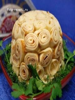 Салат.Розы для любимого.