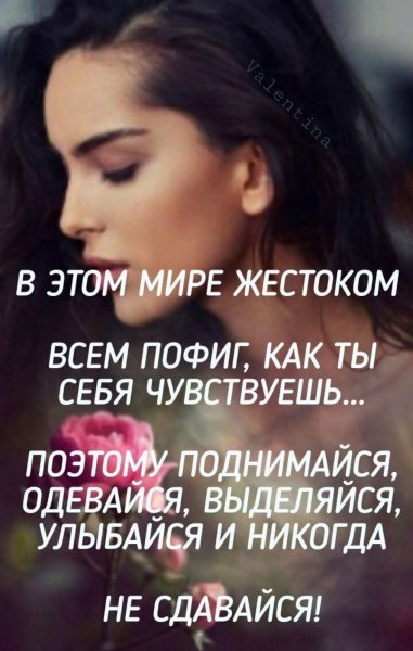 И никогда не сдавайся!