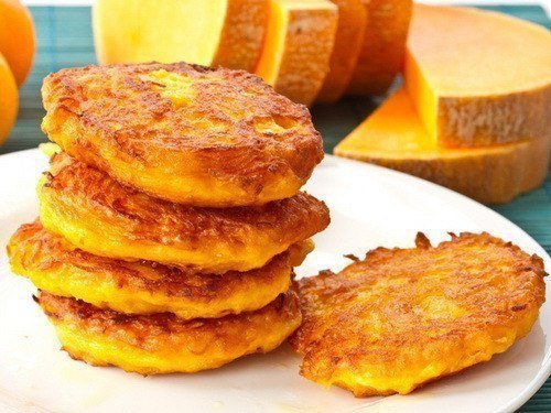 Оладьи из тыквы и банана