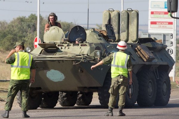 Примеры БТР-70М 5-й ОМСБр с белыми кругами