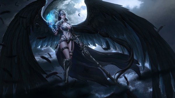 Fantasy-angel-wings-warrior 4K-4.982
