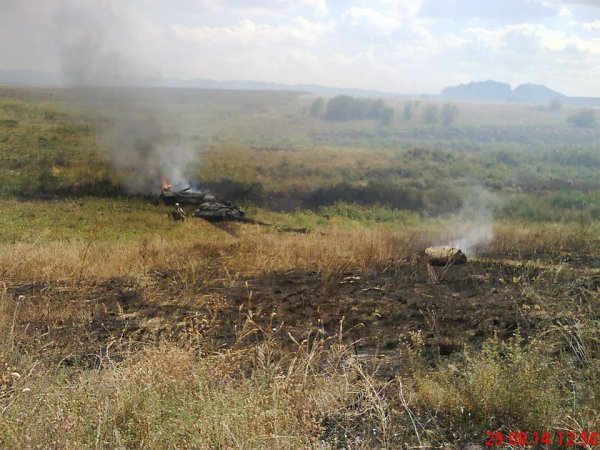 Танк Т-72Б3 6-й ОТБр уничтожен 29 августа 2014г