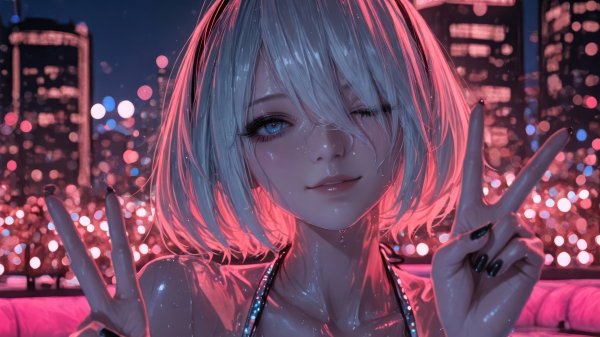 2b-nier-automata-night-pool-4k 347@5@j