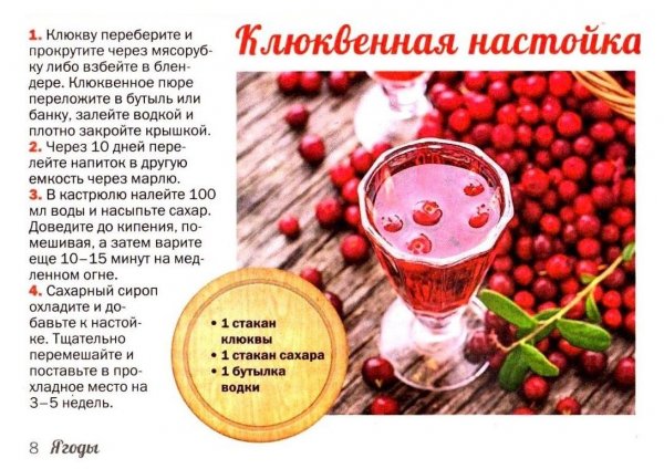 Клюквенная настойка