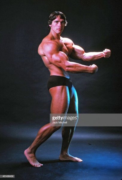 Professional-bodybuilder-arnold-schwarzenegger-posing-at-the