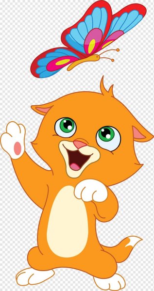 рыжик с бабочкой