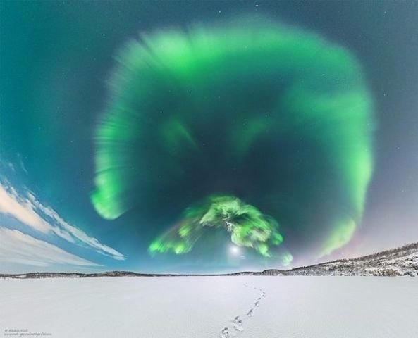 Кольский п-ов. Северное сияние