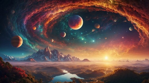 Space-stars-planets-milky-way-sunset-scenery-4k 689@0@j