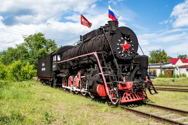 Паровоз Л-0718, ст.Химград