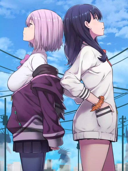 yande re 496740 pantyhose seifuku shinjou akane ssss gridman