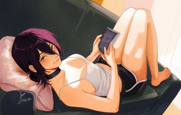 Reze chainsaw man and 1 more drawn by zevzie 494