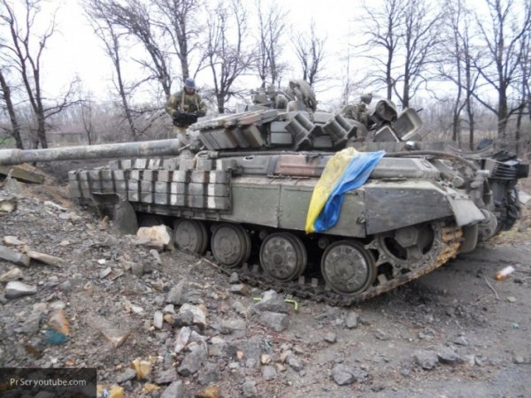 захваченная украинская бронетехника в Донбассе