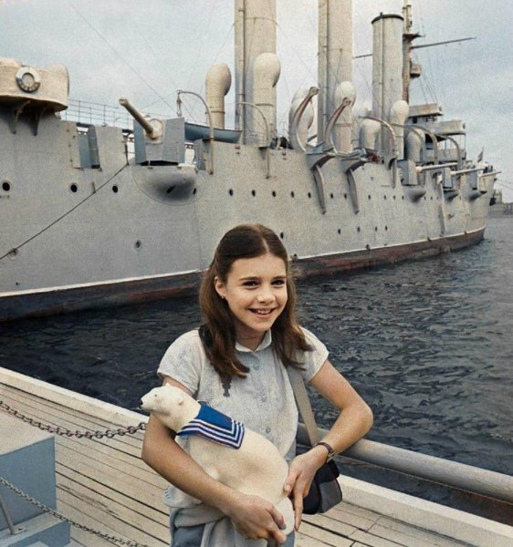 Саманта Смит после экскурсии на Авроре