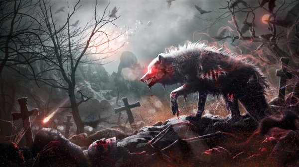 Cemetery Wolves Gothic Fantasy by Mr-Ripley Cross 527820 5336