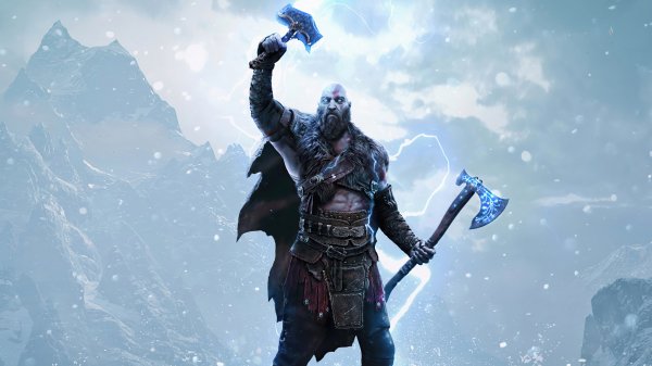 God-of-war-axe-hammer-4k 806@5@k