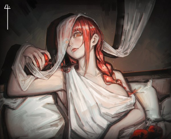 Makima chainsaw man drawn by shitakara4 979919c2