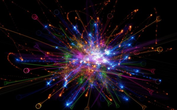 яркие абстрактные лучи