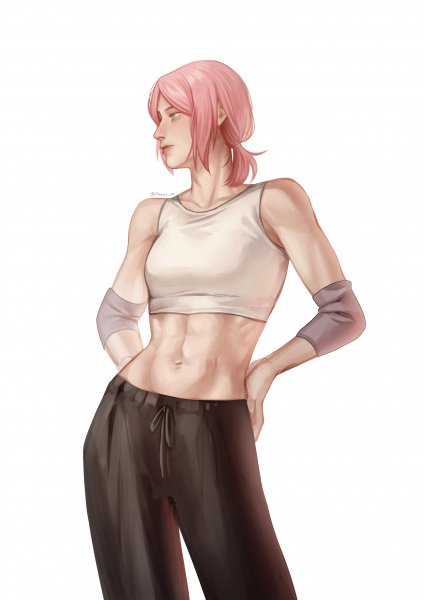Haruno sakura naruto and 1 more drawn by llumora 61