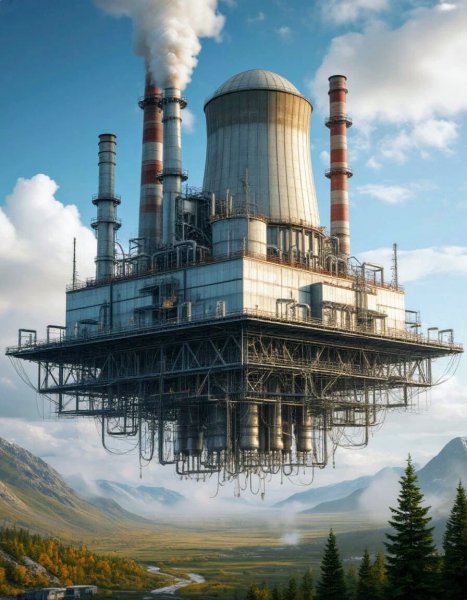 Flying nuclear power plant
