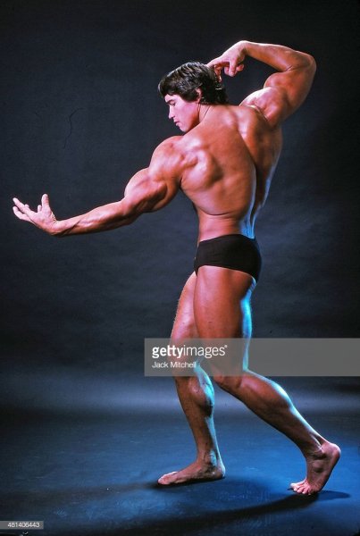 Professional-bodybuilder-arnold-schwarzenegger-posing-at-the