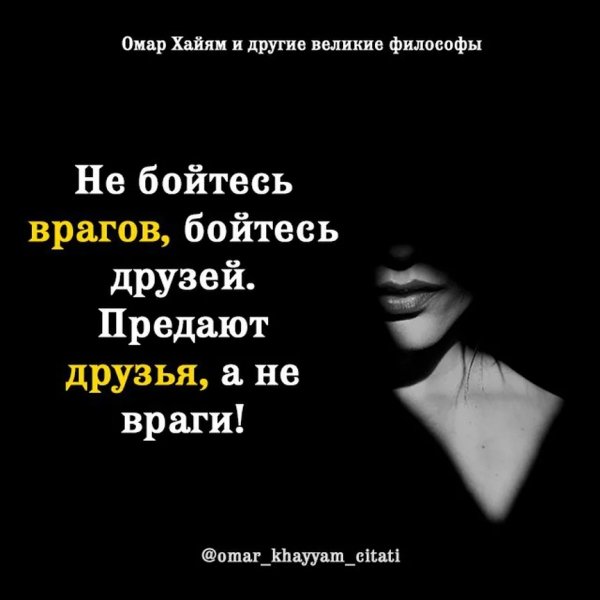 Не бойтесь врагов...