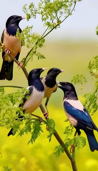 Розовые Скворцы