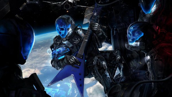 Sci-fi-skull-cyborg-warrior-scythe 4K-85