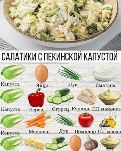 САЛАТЬ С ПЕКИНСКОЙ КАПУСТОЙ