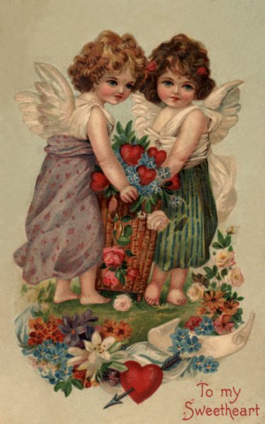 19 век Валентинка