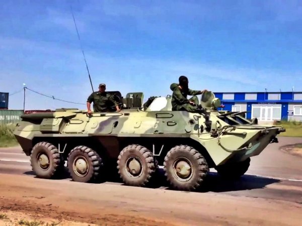 Примеры БТР-70М 15-й ОМСБр с белыми кругами