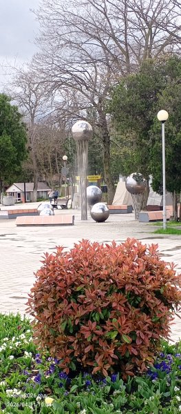 Анапа. Фонтан Шары