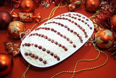 Салат "Бусы на снегу"