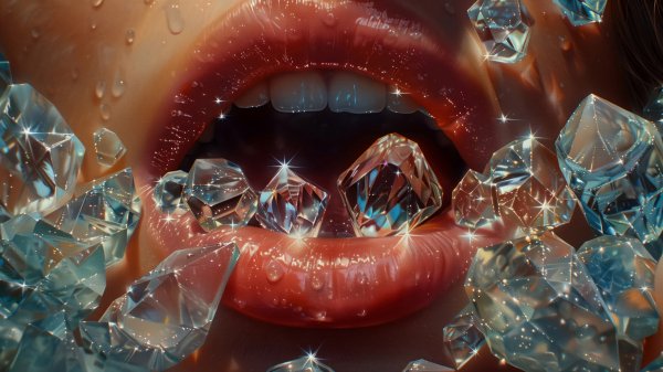 Lips-diamond-crystal-digital-art-4k-wallpaper