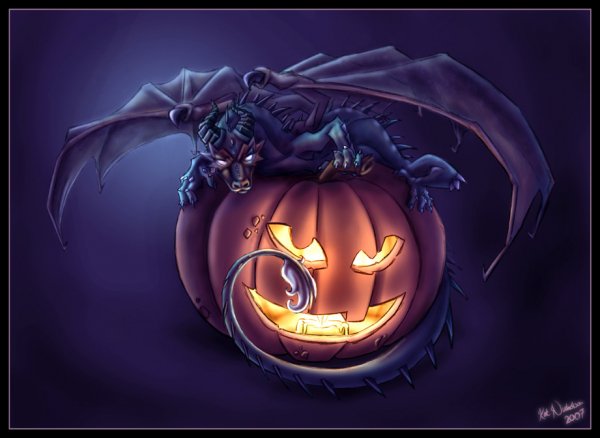 Happy hallowe en by thedreamwolf