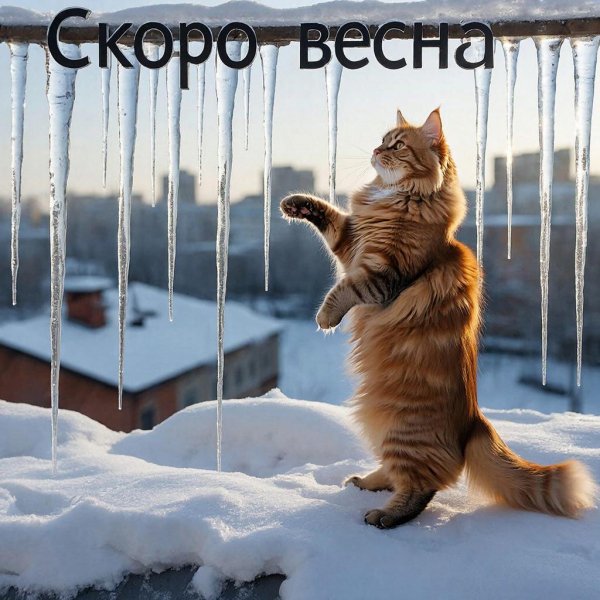 Скоро весна мяу!!!