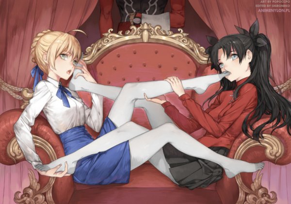 Artoria Pendragon and Tohsaka Rin