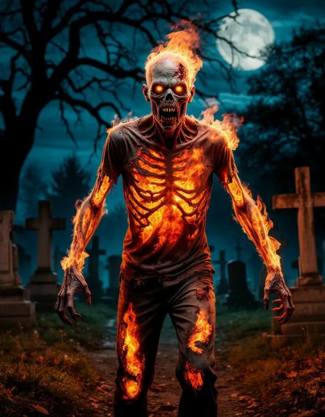 Burn dead