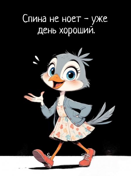 Спина не ноет, уже день хороший