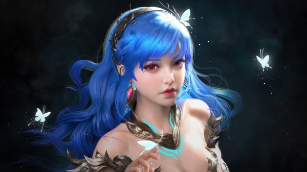 Anime-girl-fantasy-blue-eyes-cgi-4k 401@5@d