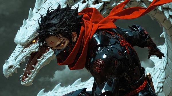 Ninja-armor-dragon-fantasy-anime-4k-wallpaper 865@5@l