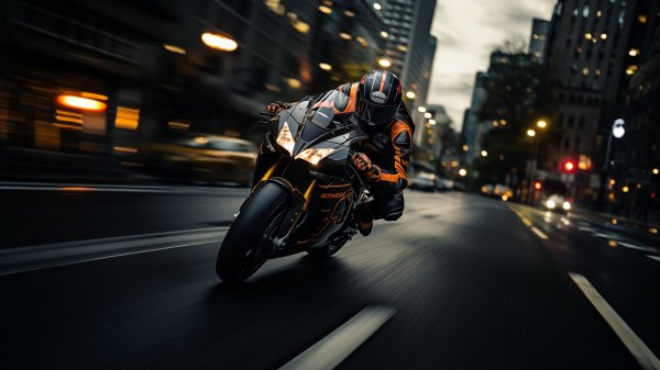 Motorcyle-street-digital-art-4k-wallpaper