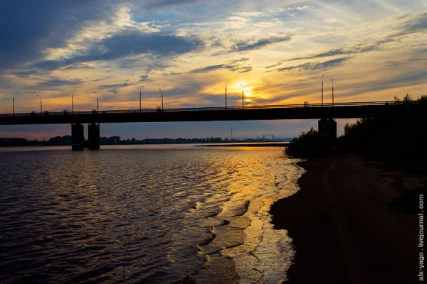 Ночная Двина Архангельск