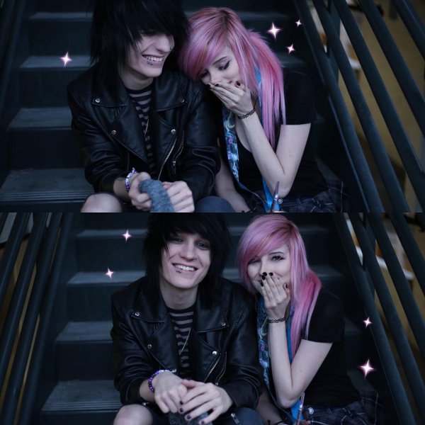 emo boy emo girl
