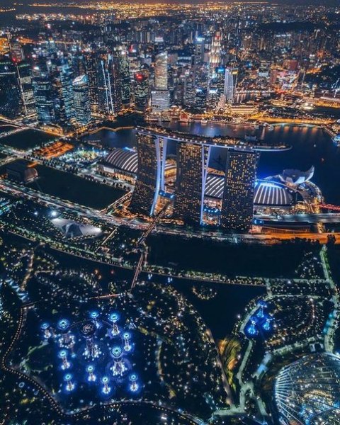 ночной Сингапур