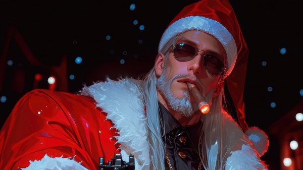 Santa-smoking-gangster-christmas-4k 122@5@k